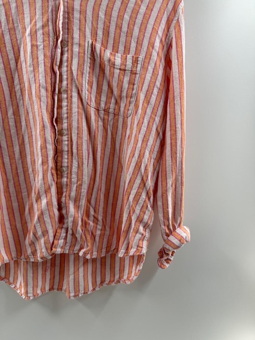 Universal Thread Striped Linen Blend Button Up – Women’s Medium - Picture 3 of 7
